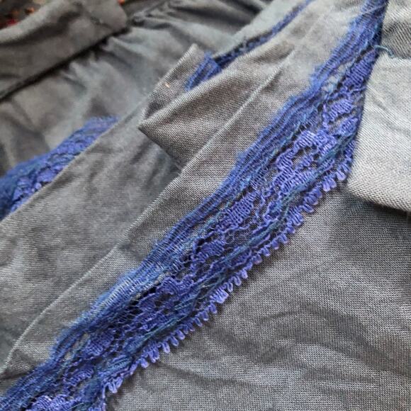 Vintage 70's Jane Schaffhausen Belle France Prairie Floral Midi Tie Waist Skirt - Picture 10 of 10